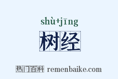 树经是什么意思的图片